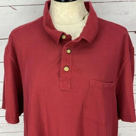 G.H. Bass and Company Men's Red‎ Polo Style Shirt Size XXL - Picture 4 of 8